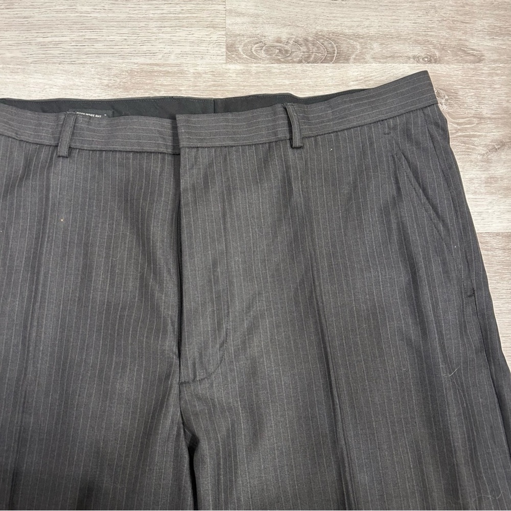 Reunion pinstripe high waisted vintage trousers lightweight 36x30